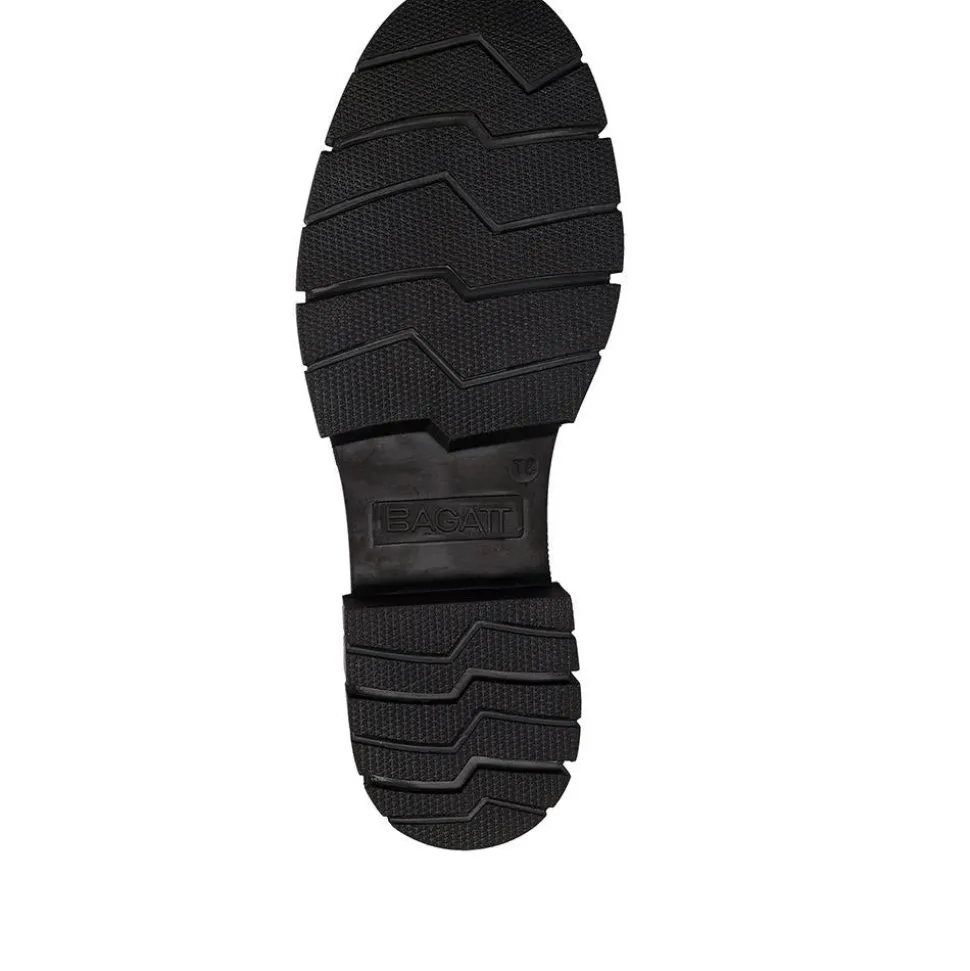 Fiona Chunky Leather Boots - Black