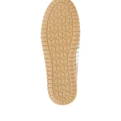 Flat Leather Ballerina Shoes - Natural Multi