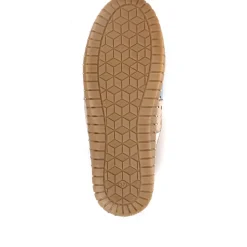 Flat Leather Ballerina Shoes - Tan Multi