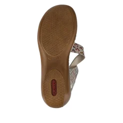Flat Leather Sandal - Multi