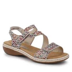 Flat Leather Sandal - Multi