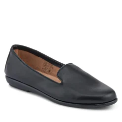 Flat-Soled Casual Slip-On Shoes - Black