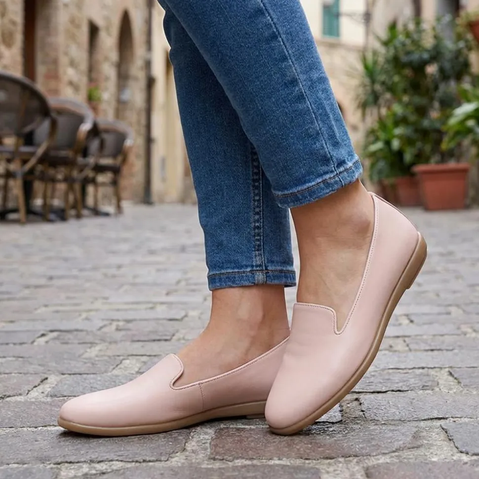 Flat-Soled Casual Slip-On Shoes - Blush