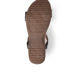 Flat Strappy Sandals - Black