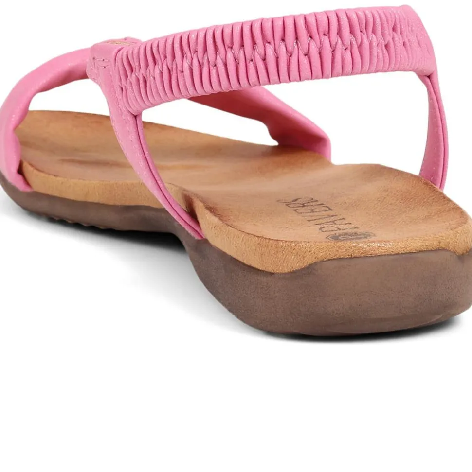 Flat Strappy Sandals - Pink