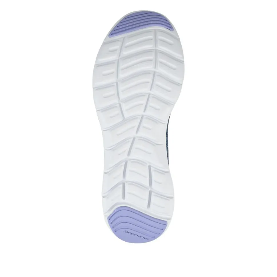 FLEX APPEAL Wide Fit Lace Up Trainers - Navy