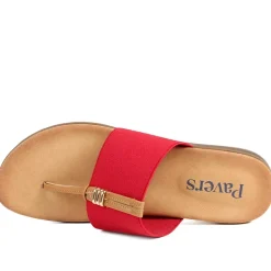 Flexible Toe Post Sandals - Red