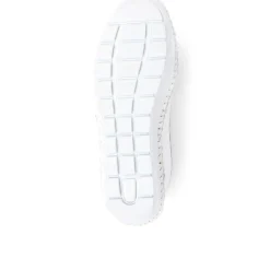 Floral Leather Ballet Pumps - White