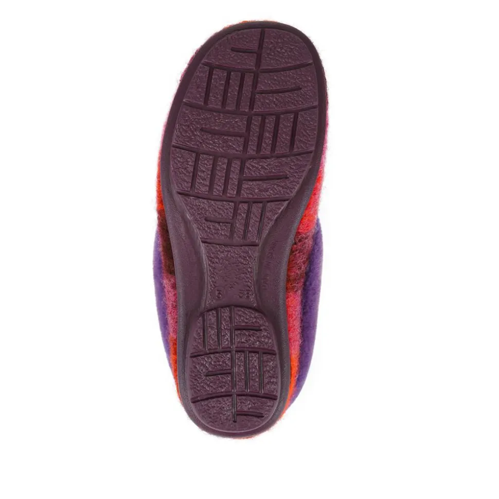 Floria Fur Slippers - Purple Multi