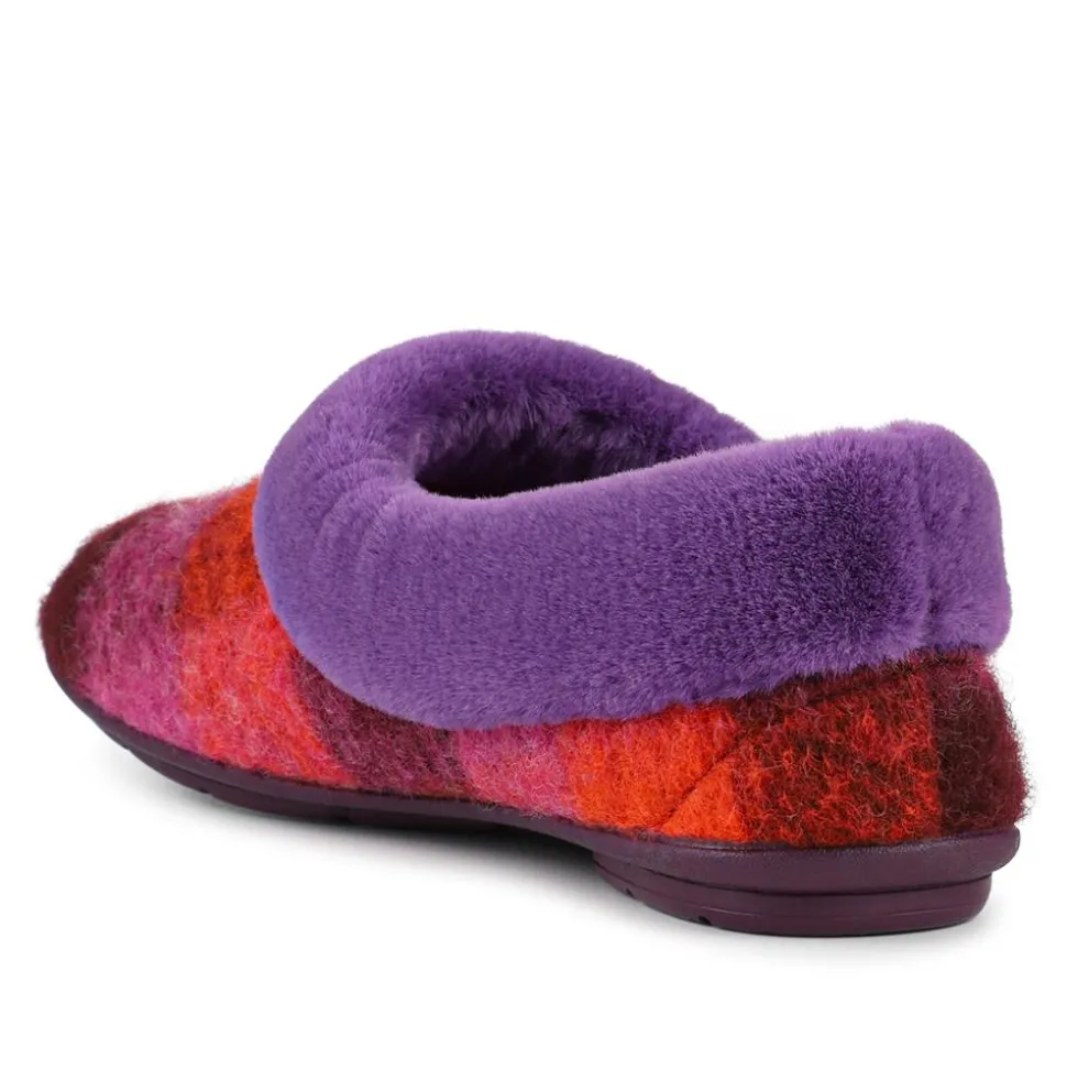 Floria Fur Slippers - Purple Multi