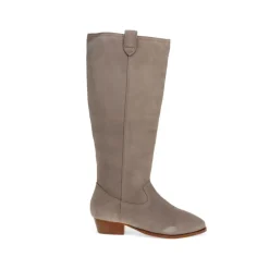 Florielong Suede Long Boots - Grey Suede