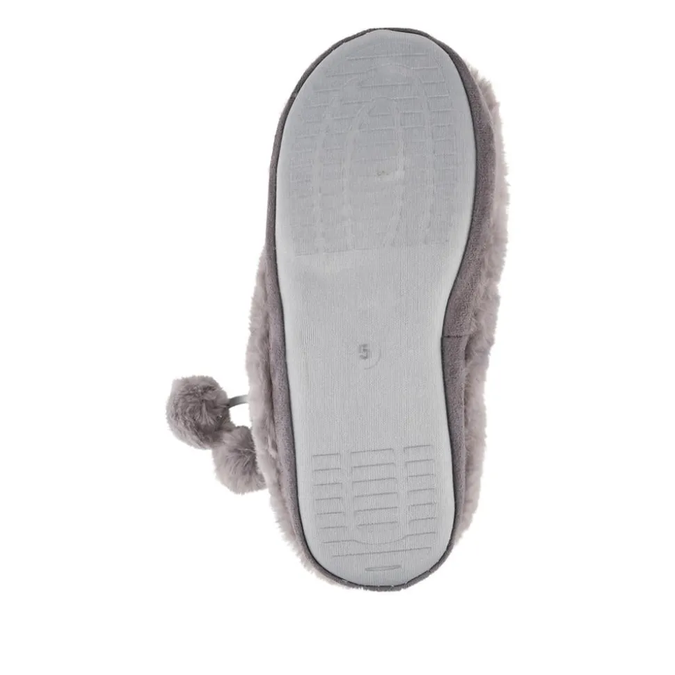 Fluffy Slippers Boots - Grey