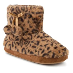 Fluffy Slippers Boots - Leopard