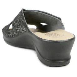 Fly Flot Adjustable Fasten Mule Sandals - Black