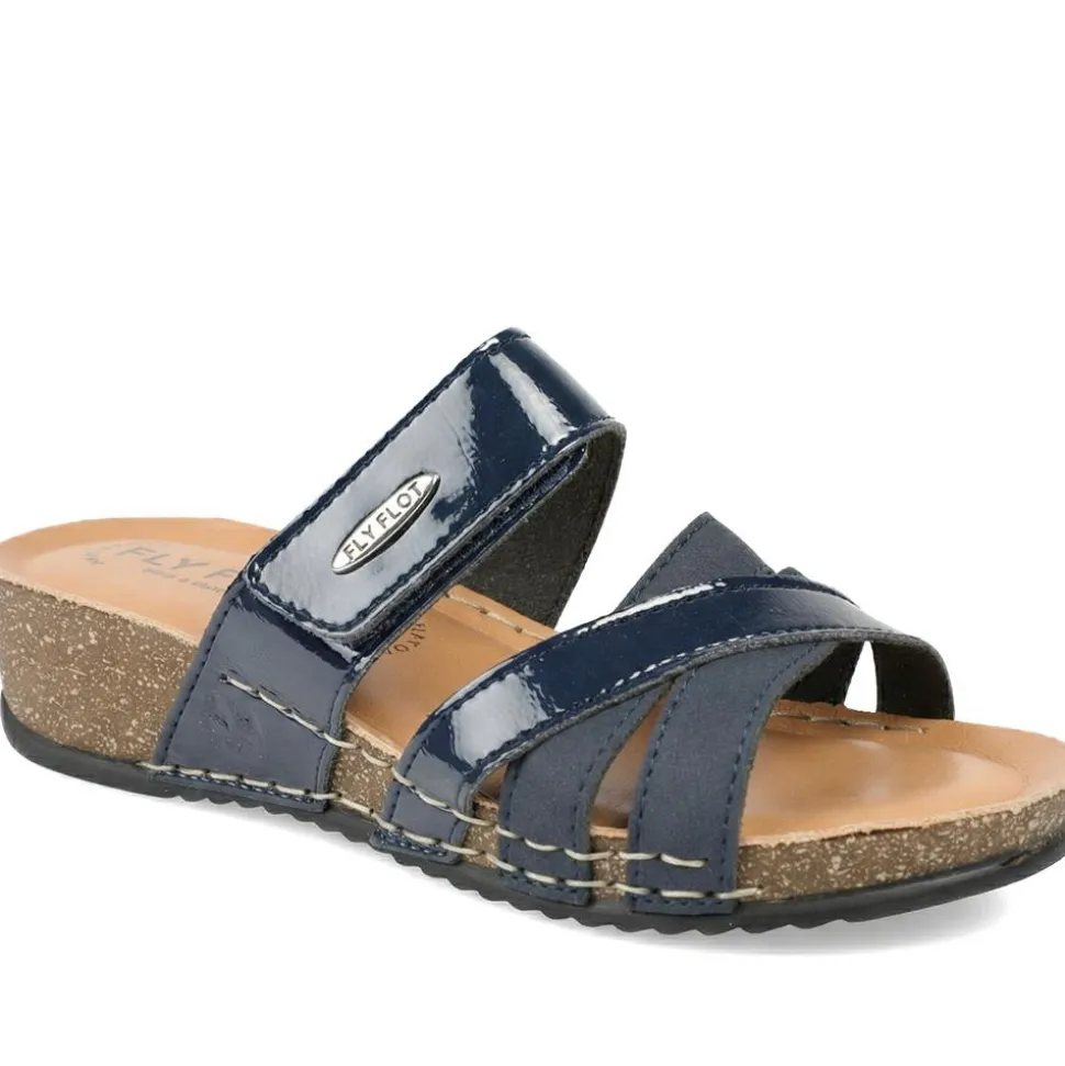 Fly Flot Adjustable Fasten Strappy Sandals - Blue