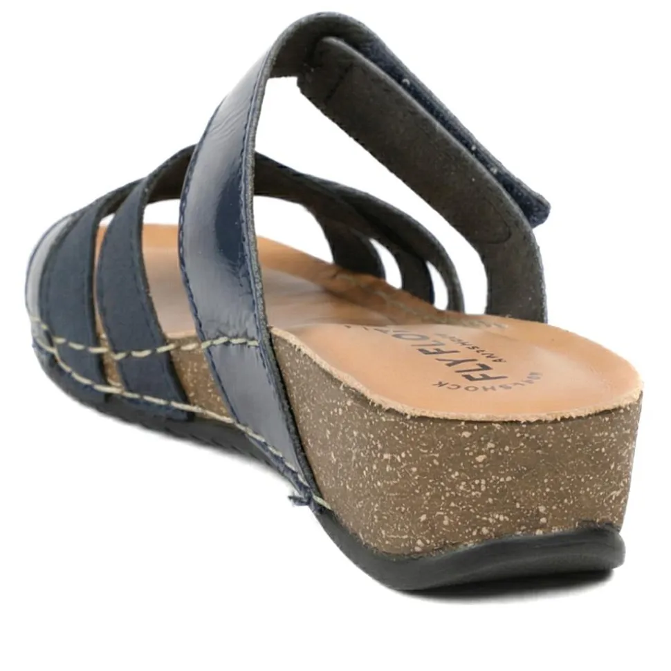 Fly Flot Adjustable Fasten Strappy Sandals - Blue