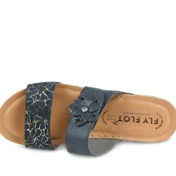 Fly Flot Adjustable Fasten Strappy Sandals - Navy