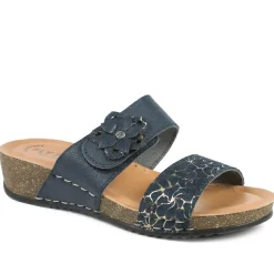 Fly Flot Adjustable Fasten Strappy Sandals - Navy