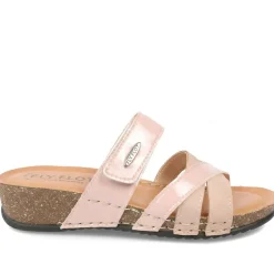 Fly Flot Adjustable Fasten Strappy Sandals - Rose