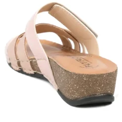 Fly Flot Adjustable Fasten Strappy Sandals - Rose