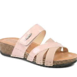 Fly Flot Adjustable Fasten Strappy Sandals - Rose