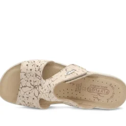 Fly Flot Adjustable Fit Mule Sandals - Beige