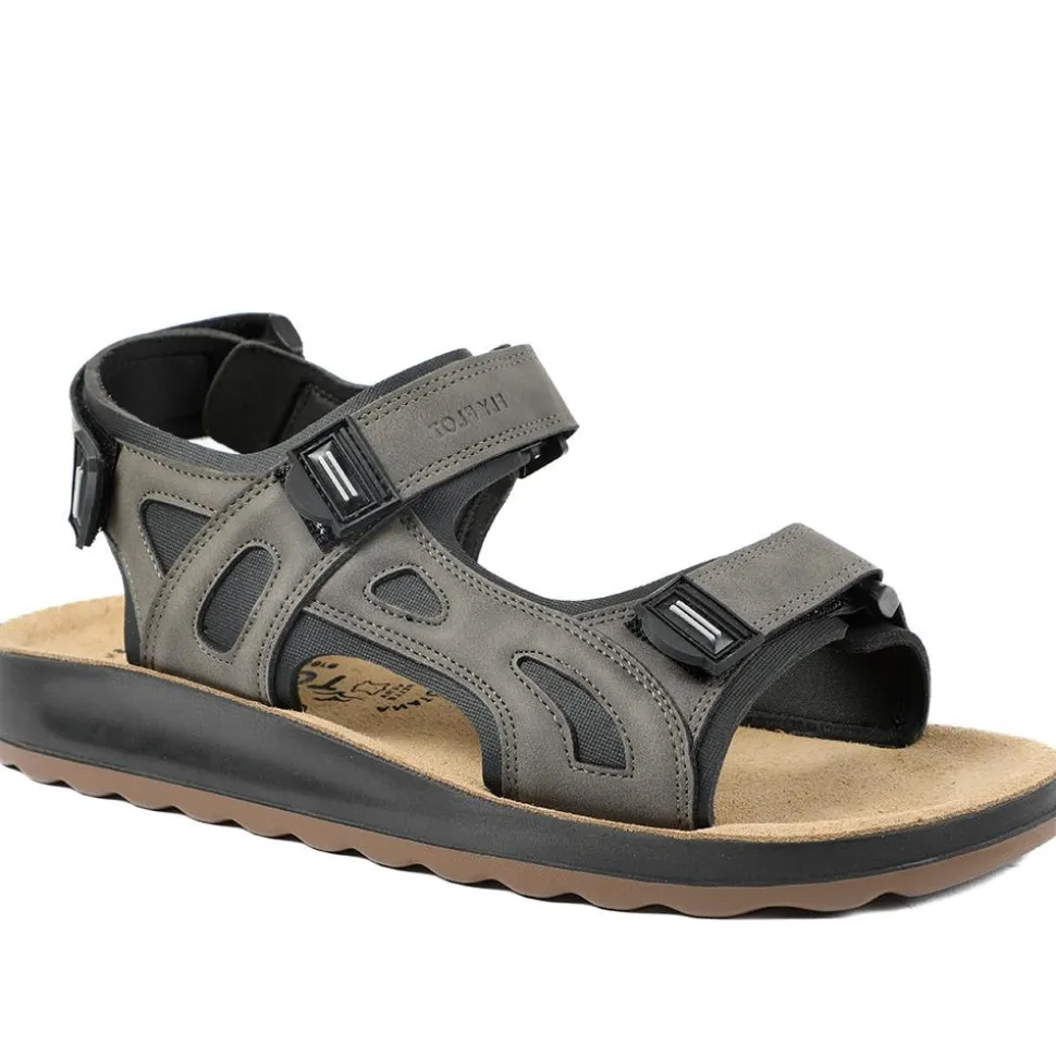 Fly Flot Anatomic Adjustable Fit Sandals - Brown