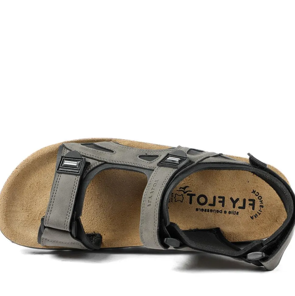 Fly Flot Anatomic Adjustable Fit Sandals - Brown