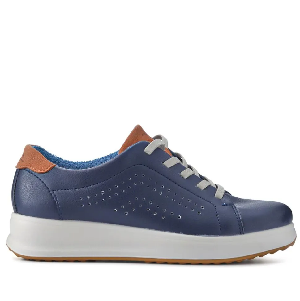 Fly Flot Anatomic Breathable Lace Up Trainers - Navy