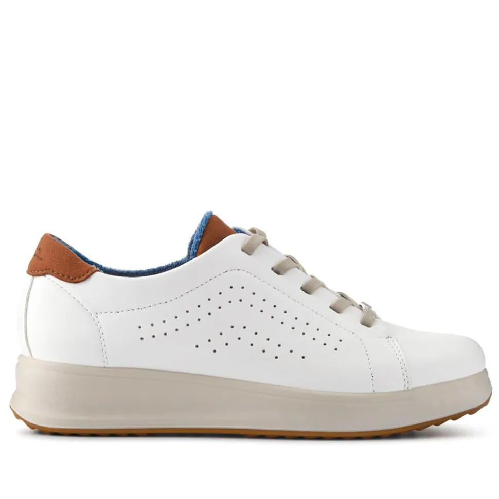 Fly Flot Anatomic Breathable Lace Up Trainers - White