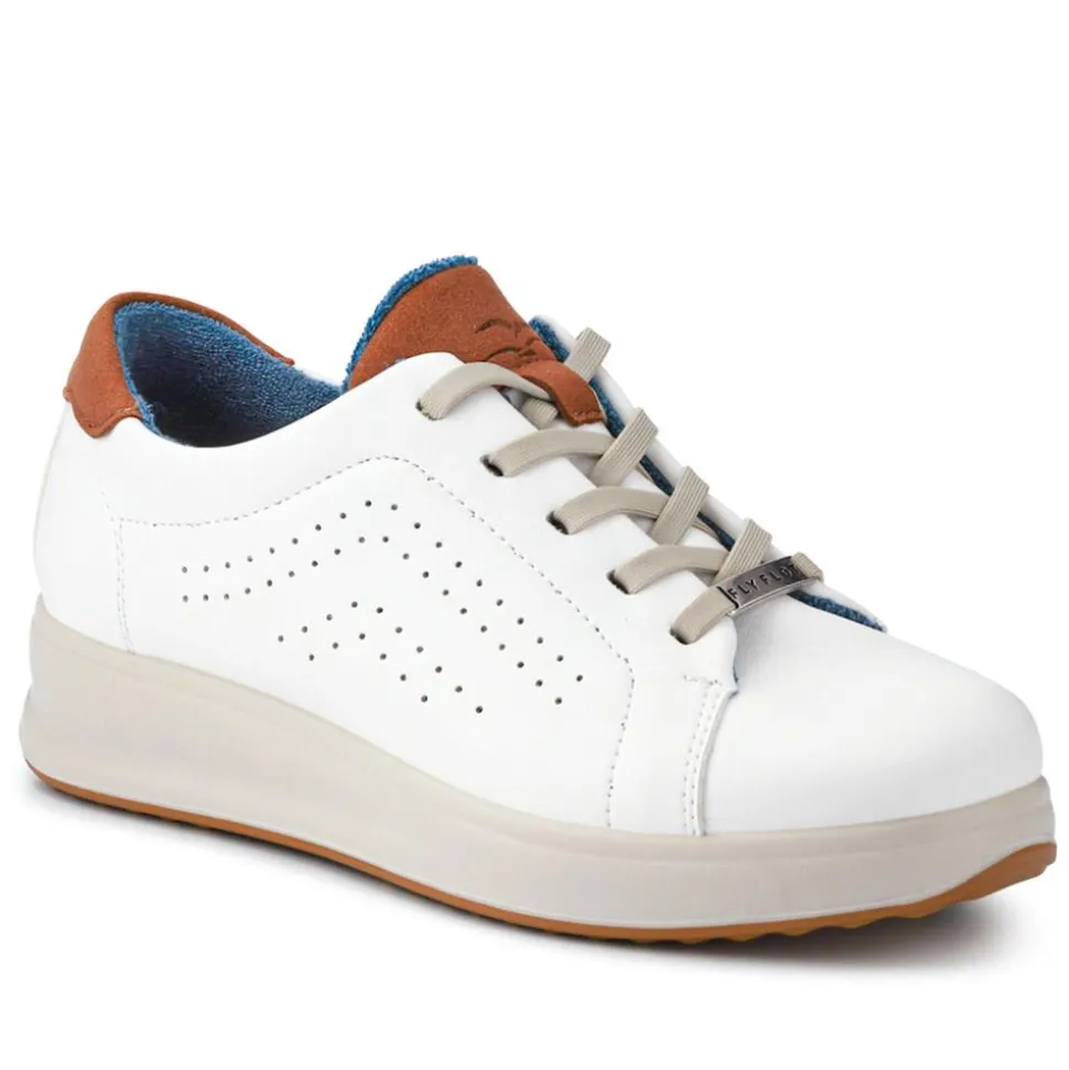 Fly Flot Anatomic Breathable Lace Up Trainers - White