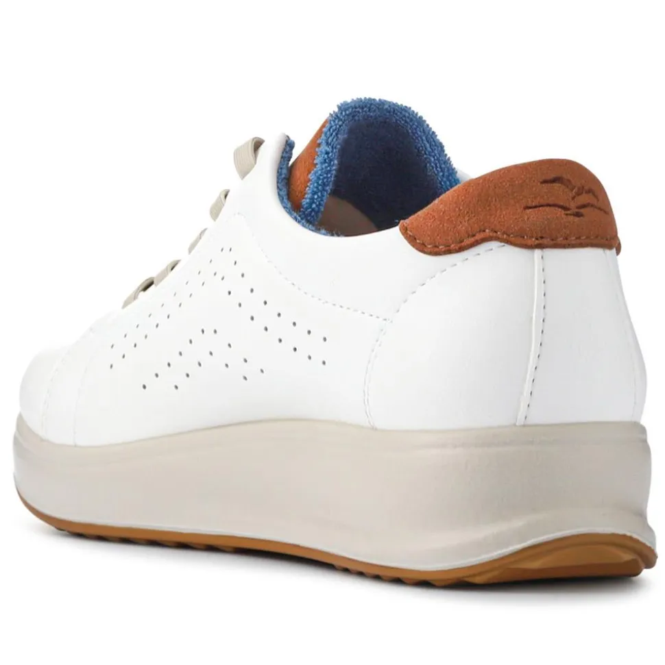 Fly Flot Anatomic Breathable Lace Up Trainers - White