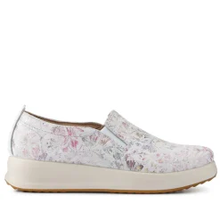 Fly Flot Anatomic Leather Slip On Shoes - Light Grey