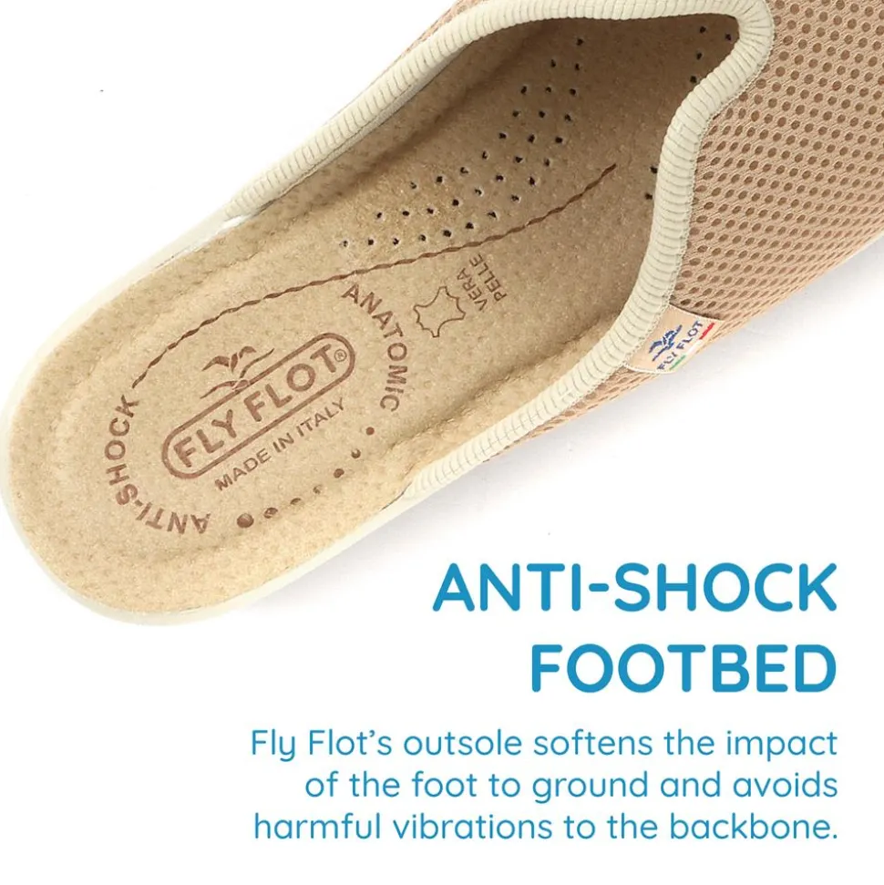 Fly Flot Anatomic Mule Sandals - Beige