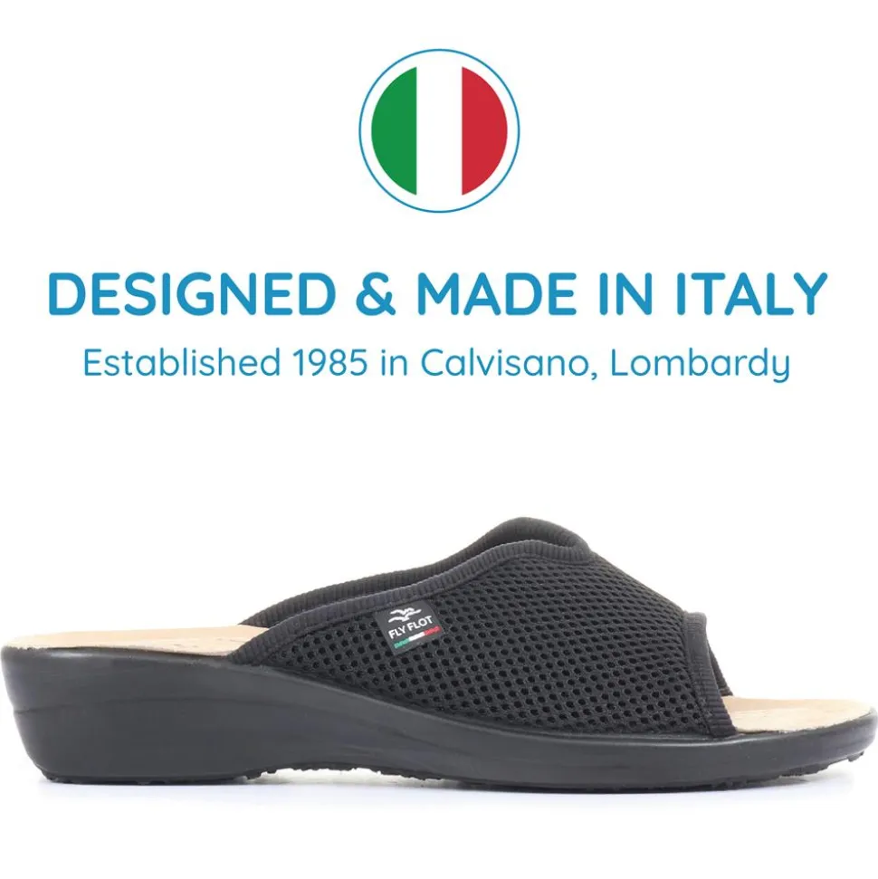 Fly Flot Anatomic Mule Sandals - Black