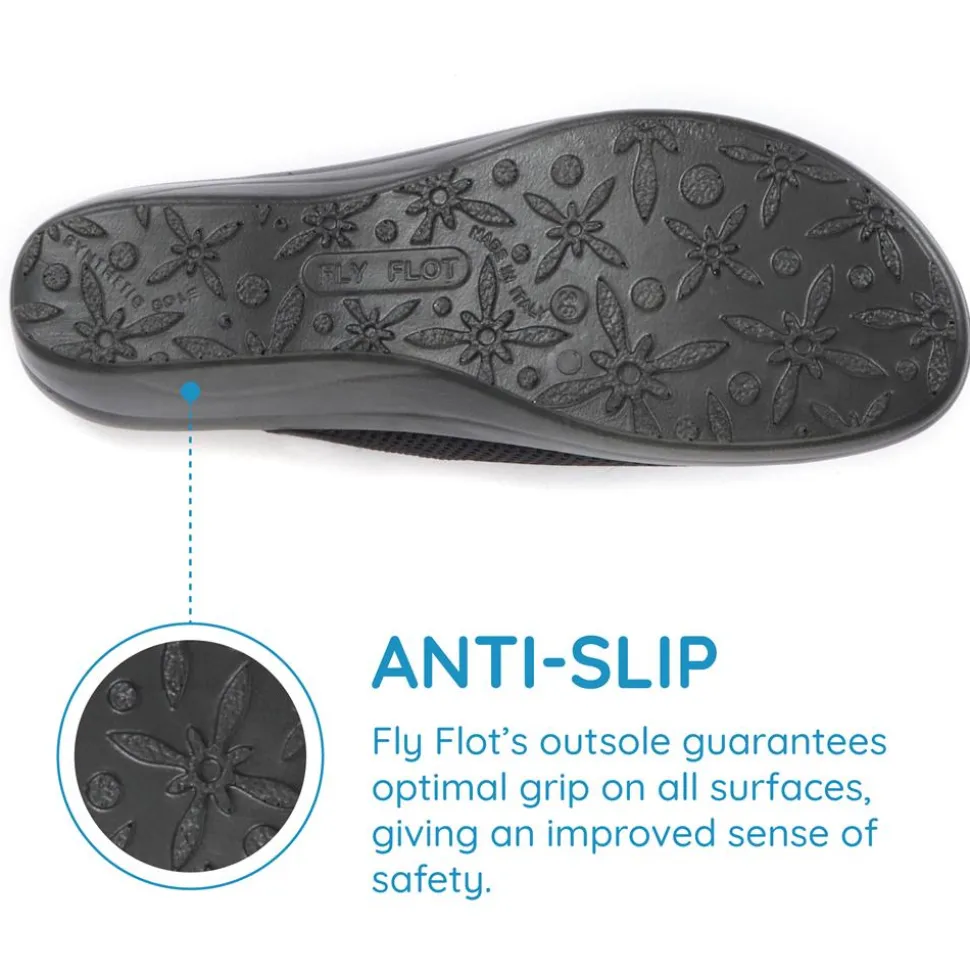 Fly Flot Anatomic Mule Sandals - Black
