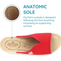 Fly Flot Anatomic Mule Sandals - Red