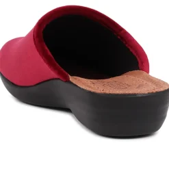 Fly Flot Anatomic Slipper Mules - Burgundy