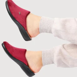 Fly Flot Anatomic Slipper Mules - Burgundy