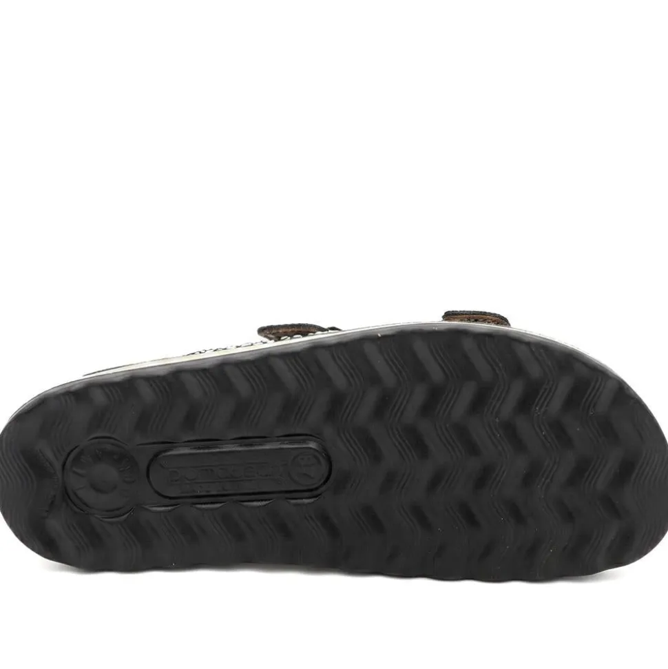 Fly Flot Dual Buckle Cushioned Sandals - Black