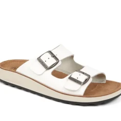 Fly Flot Dual-Strap Slip-On Sandals - White