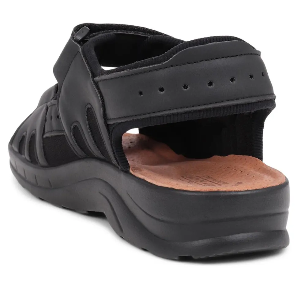 Fly Flot Dual Touch Fastening Sandals - Black