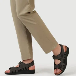 Fly Flot Dual Touch Fastening Sandals - Dark Brown