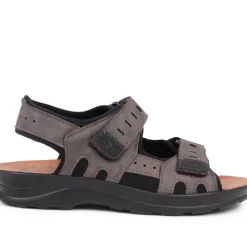 Fly Flot Dual Touch Fastening Sandals - Dark Brown