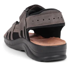Fly Flot Dual Touch Fastening Sandals - Dark Brown