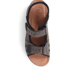 Fly Flot Dual Touch Fastening Sandals - Dark Brown