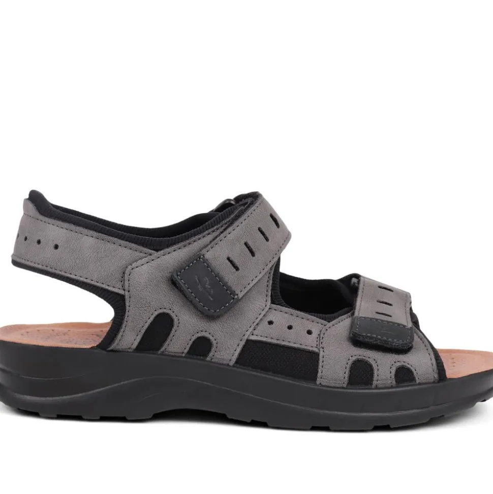 Fly Flot Dual Touch Fastening Sandals - Grey