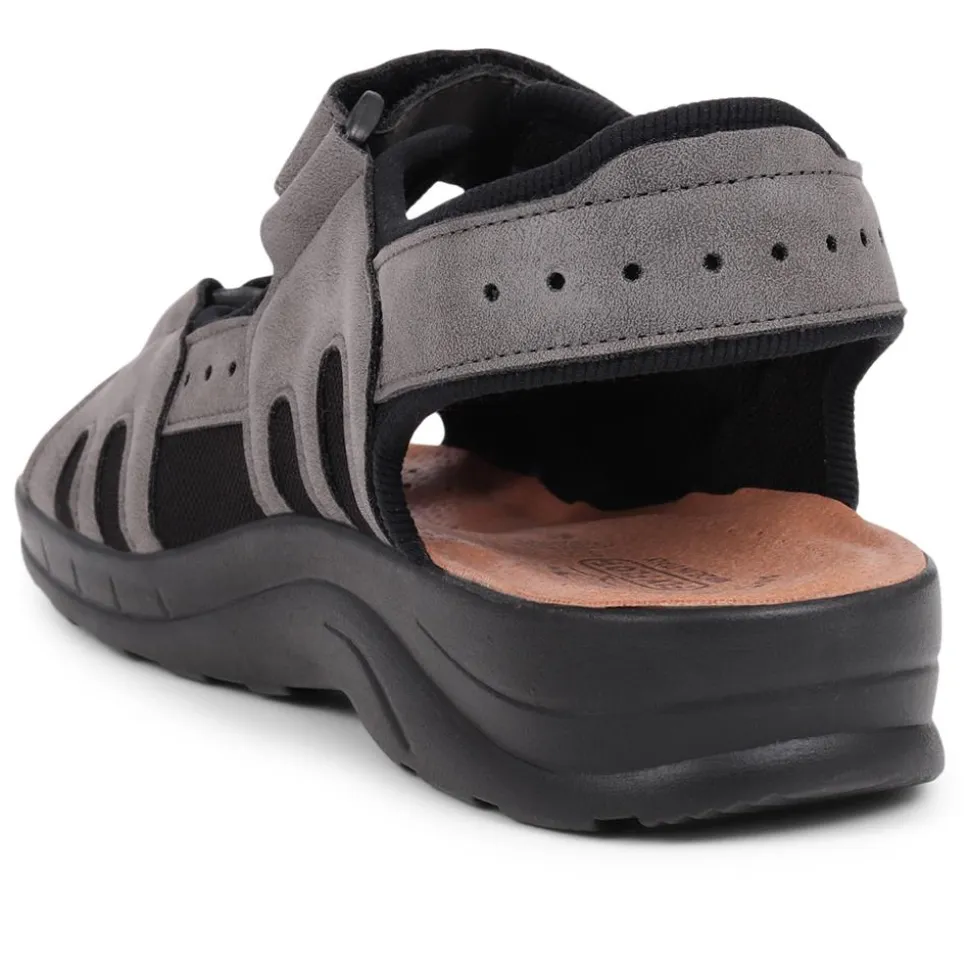 Fly Flot Dual Touch Fastening Sandals - Grey