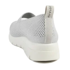 Fly Flot Elasticated Mary Janes - Light Grey