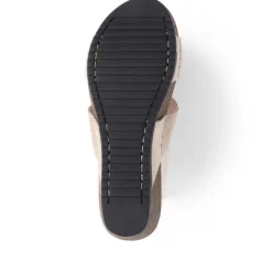 Fly Flot Embellished Wedge Sandals - Beige